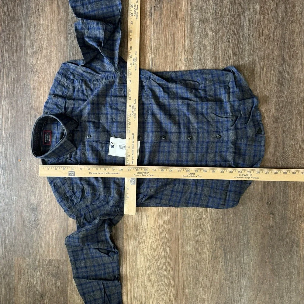 NWT UNTUCKit Macari Flannel Style Mens Long Sleeve Button Up Shirt Size XS Slim - Picture 7 of 11